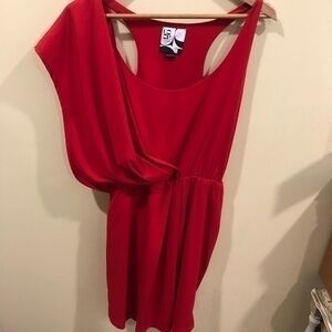 Barney’s CO-OP Brick Racerback Dress Red Size Large